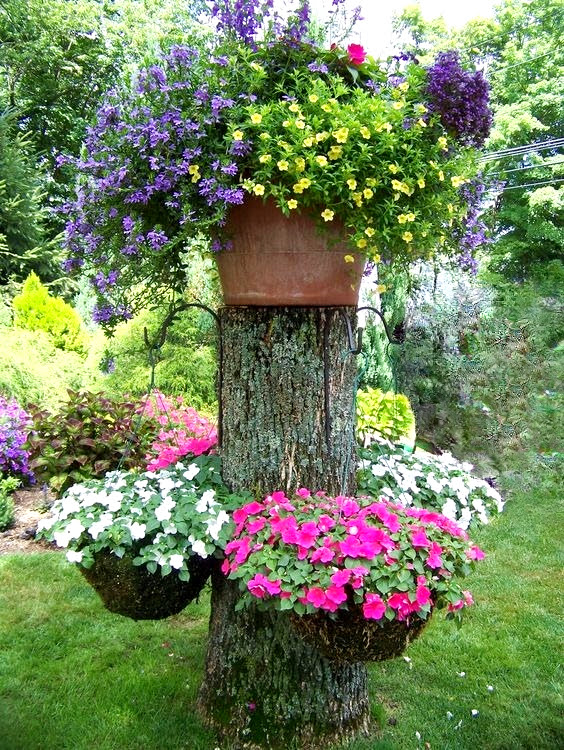 Charming 25+ tree stump design ideas for your garden