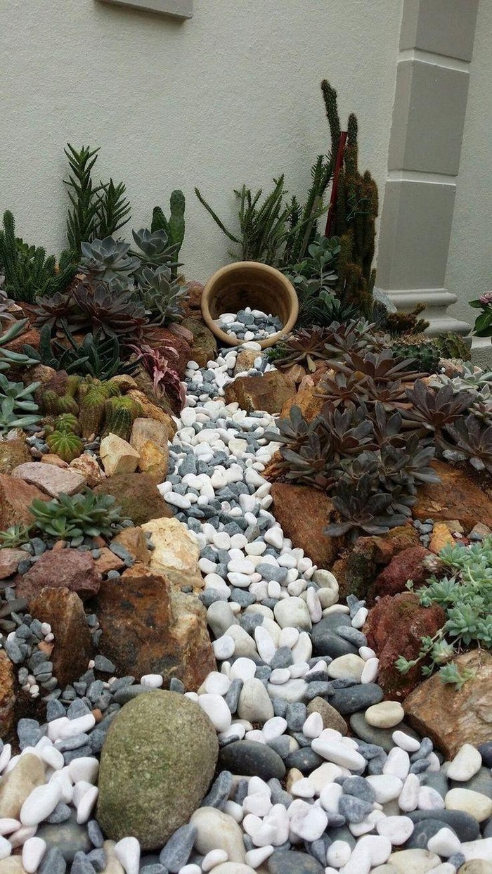 Garden design with stones and pebbles – 32 best ideas for inspiration