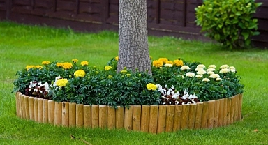 From a neglected area to a showy place in the garden – Stylish decorations and flower beds for under the tree