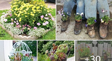 30 DIY Creative Garden Art Planter Ideas To Beautify Your Outdoor Oasis