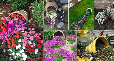 Add Some Magic To Garden with Spilled Flower Pots