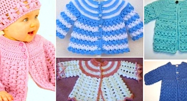 Beautiful crochet baby clothes / Step-by-step tutorial course