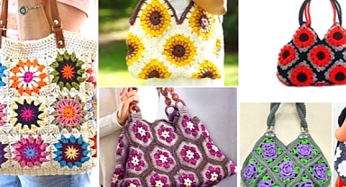 Beautiful crochet granny bags / Step-by-step tutorial course
