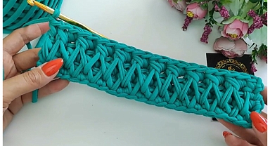 Crochet Bag Honeycomb Stitch