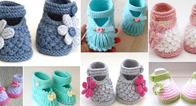 Learn to knit beautiful little shoes / Step-by-step tutorial course