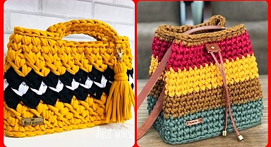 New Arrival Plastic Canvas Hand Knitted Crossbody Women Bags/Crochet Tote Bag Design & Pattern