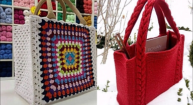 Very creative and stylish hand made Crochet bags/Shoulder crochet bags